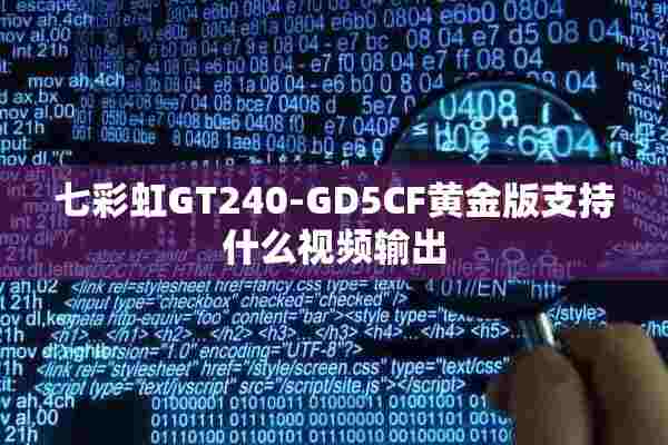 七彩虹GT240-GD5CF黄金版支持什么视频输出