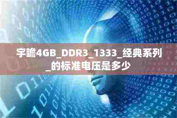 宇瞻4GB_DDR3_1333_经典系列_的标准电压是多少