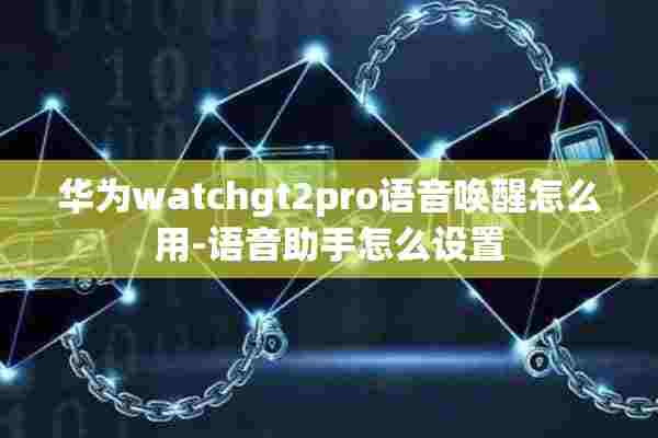 华为watchgt2pro语音唤醒怎么用-语音助手怎么设置