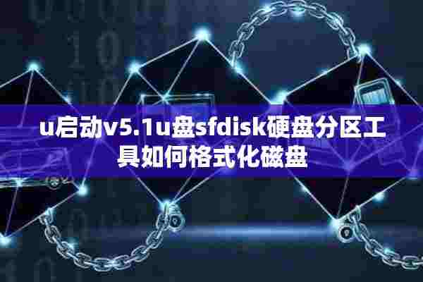 u启动v5.1u盘sfdisk硬盘分区工具如何格式化磁盘