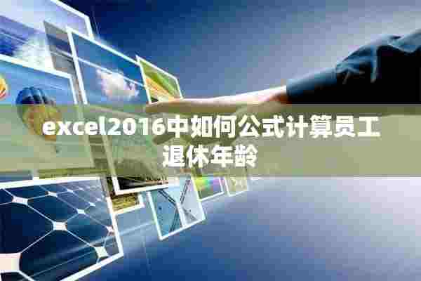 excel2016中如何公式计算员工退休年龄