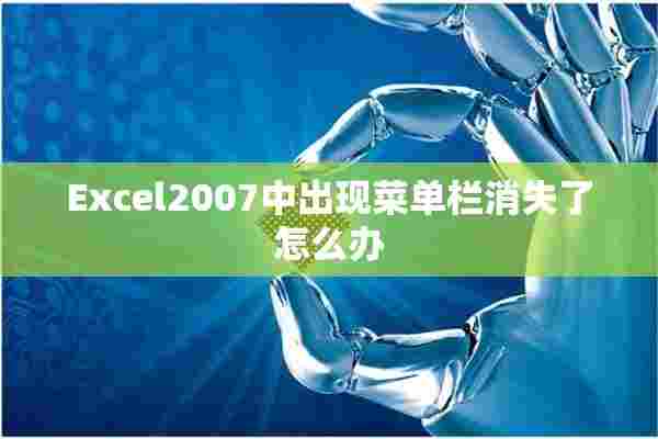 Excel2007中出现菜单栏消失了怎么办