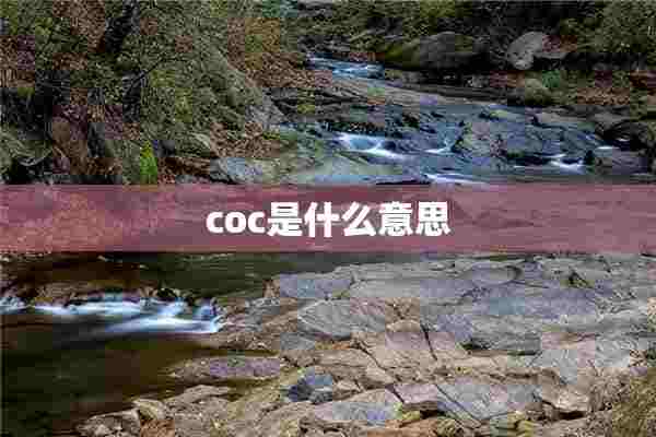 coc是什么意思