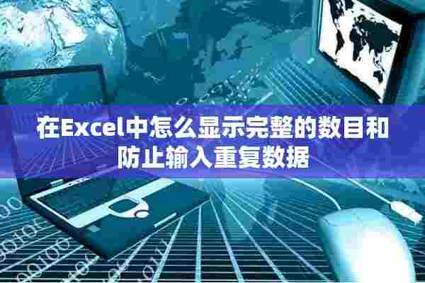 在Excel中怎么显示完整的数目和防止输入重复数据