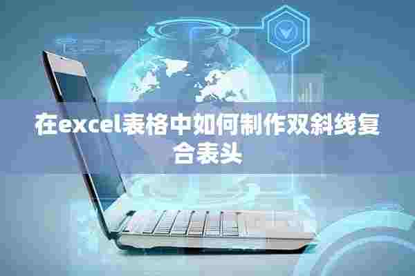 在excel表格中如何制作双斜线复合表头