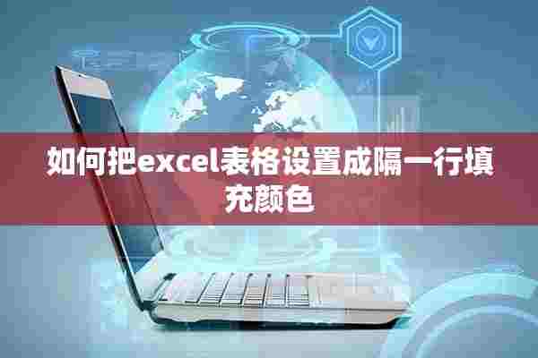 如何把excel表格设置成隔一行填充颜色