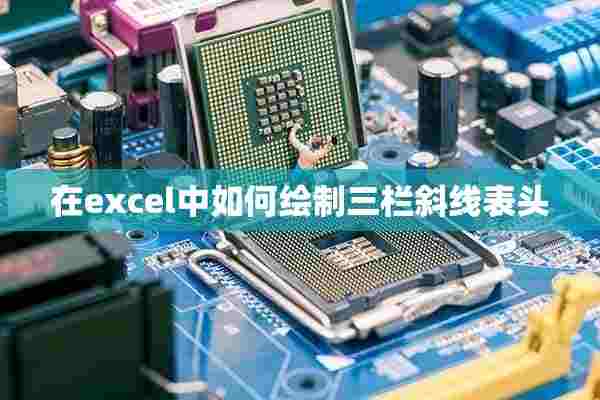 在excel中如何绘制三栏斜线表头