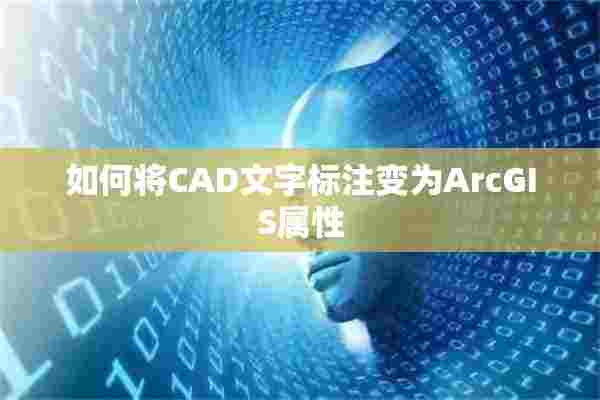 如何将CAD文字标注变为ArcGIS属性