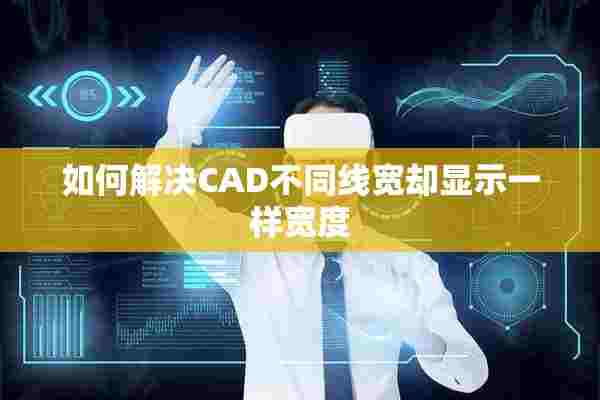 如何解决CAD不同线宽却显示一样宽度