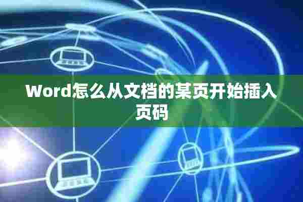 Word怎么从文档的某页开始插入页码