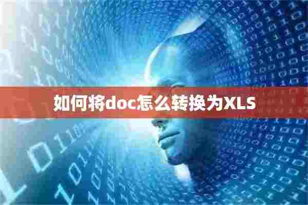 如何将doc怎么转换为XLS